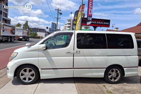 White 2013 Nissan Elgrand Commercial