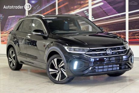 Black 2024 Volkswagen T-ROC Wagon 140TSI DSG 4MOTION R-Line